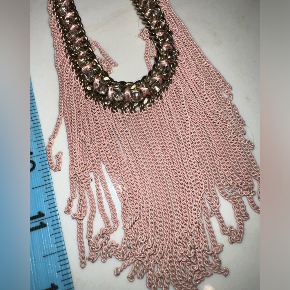 Metal fringe necklace - Picture 5 of 5